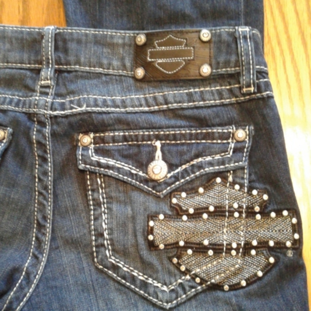 Women's Harley-Davidson Curvy Boot Cut Jeans Sz 8